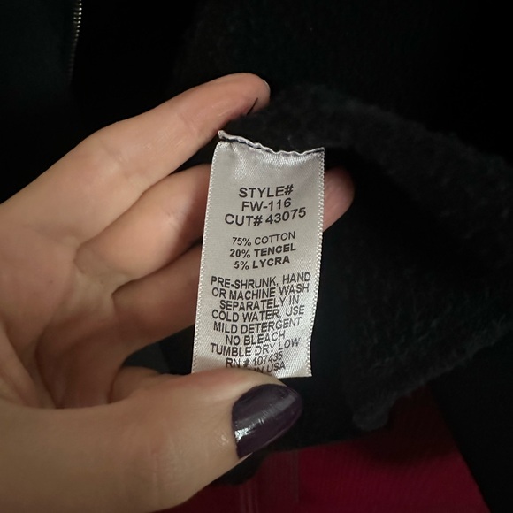 Hard Tail Black Double-Zip Jacket Cardigan with Deep Pockets - Picture 4 of 4